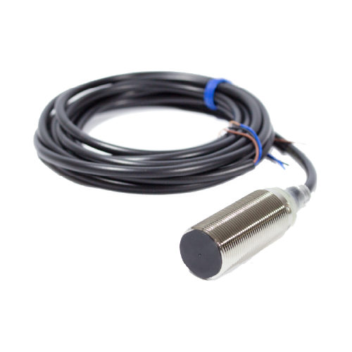 Sensor inductivo M18 NPN NO 3 hilos 10..30 Vdc con cable de 2m